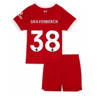 Billiga Liverpool Ryan Gravenberch #38 Barnkläder Hemma fotbollskläder till baby 2023-24 Kortärmad (+ Korta byxor)